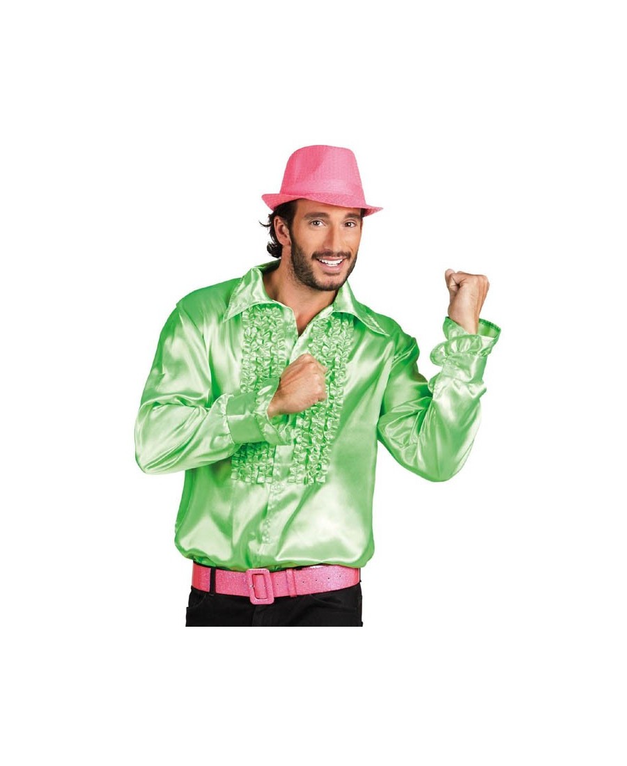 camisa chorreras hombre