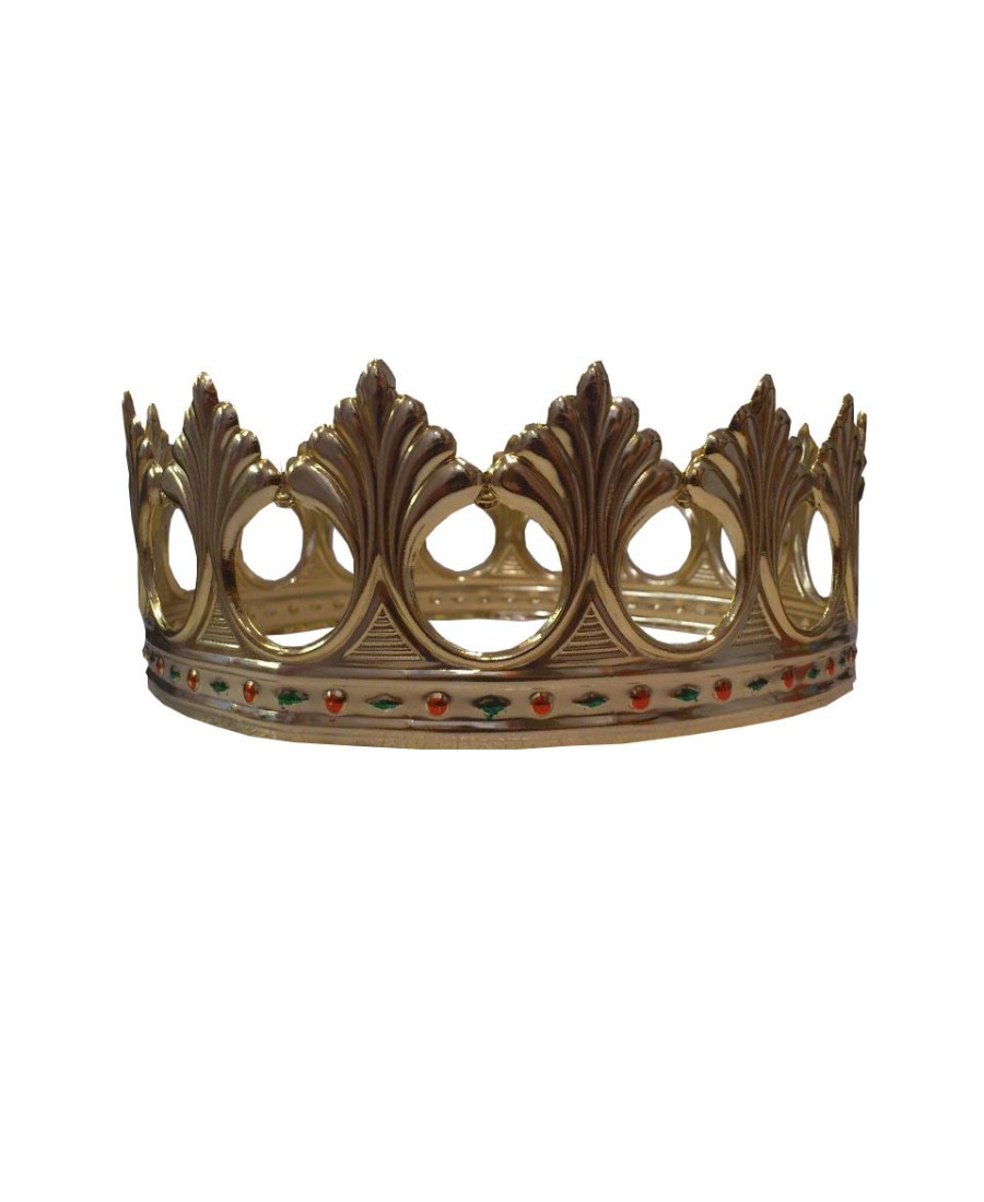 corona metal decorada para rey mago